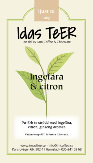 INGEFÄRA & CITRON- Ljust te